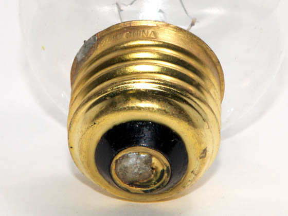 Bulbrite B311225 25G16ECL 25W 125V G16 Clear Globe Bulb, E26 Base