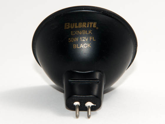 Bulbrite B638500 EXN/BLK (12V, 3000 Hrs) 50 Watt, 12 Volt MR16 Halogen Flood EXN Bulb