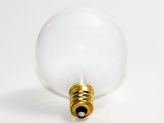 Bulbrite B310160 60G16WH3 60 Watt, 130 Volt G16 1/2 White Globe Bulb