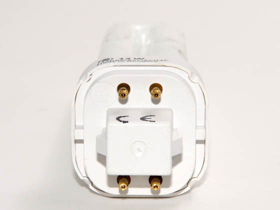 GE GE30035 F13DBX/SPX27/4P (4-Pin) 13 Watt, 4-Pin Very Warm White Double Twin Tube CFL Bulb
