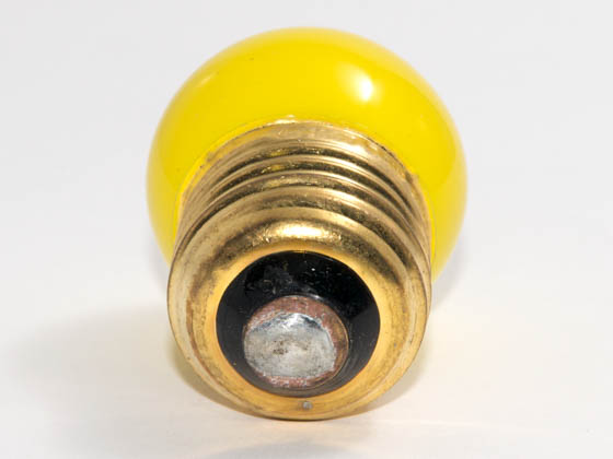 Bulbrite B702607 7.5S11Y (Yellow) 7.5W 130V S11 Yellow Sign E26 Base