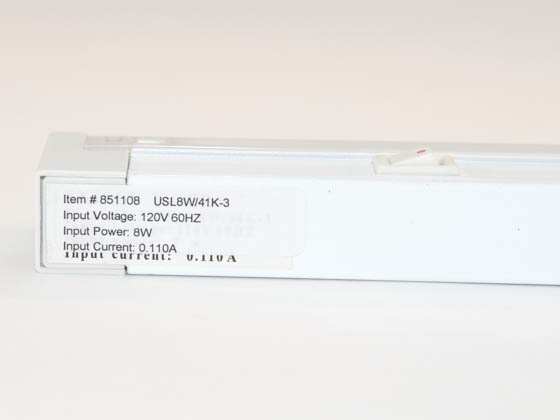 Bulbrite B851108 USL8W/41K-3 Undercabinet Fixture with 8 Watt T4 Fluorescent Cool White