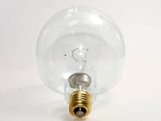 Bulbrite B351150 150G40CL (125V) 150W 125V G40 Clear Long Life Globe Bulb, E26 Base