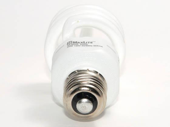 MaxLite M11129 MLM20SDL 75 Watt Incandescent Equivalent, 20 Watt, 120 Volt Bright White Spiral CFL Bulb