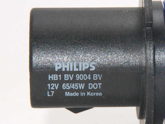 Philips Lighting PA-9004BVB1 9004BVB1 PHILIPS BLUE VISION 9004/HB1 Halogen Low and High Beam Headlight - Blue/White Color for Style and Better Visibility