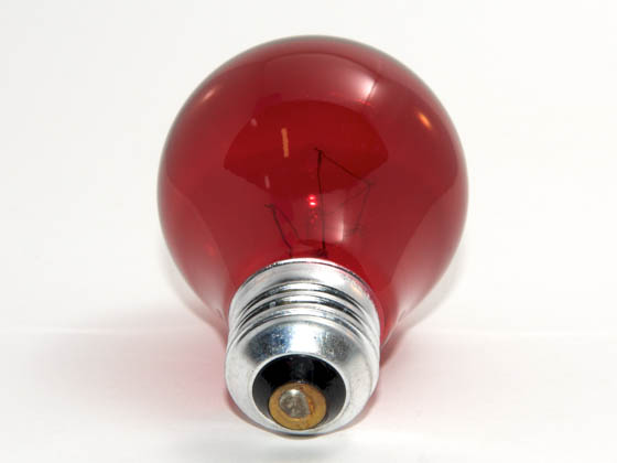 Philips Lighting 144220 25A/TR  (120V) Philips 25 Watt, 120 Volt A19 Transparent Red Bulb