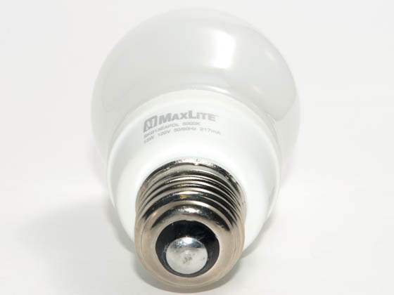 MaxLite M31534 SKB13EAPDL 60 Watt Incandescent Equivalent, 13 Watt, 120 Volt A-Style Bright White CFL Bulb