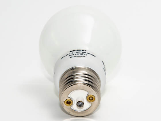 Litetronics MB-501DP 5W/A19/WH/PW 30 Watt Incandescent Equivalent, 5 Watt, White, A19 DIMMABLE/FLASHABLE Cold Cathode Bulb
