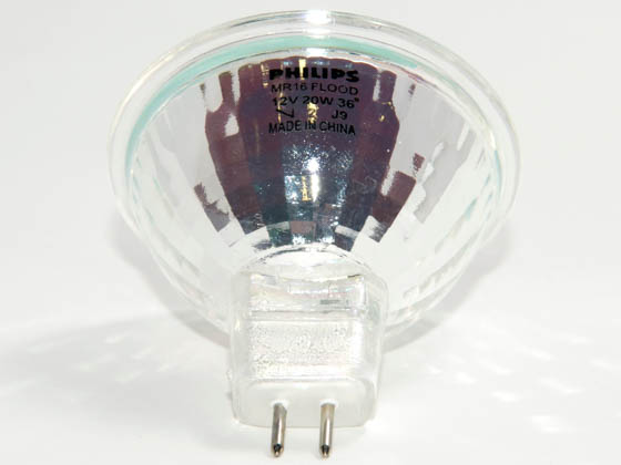 Philips Lighting 203570 BC20MRC16/FL36-BAB (DISC-USE 378158) Philips 20 Watt, 12 Volt MR16 Halogen Flood BAB Bulb