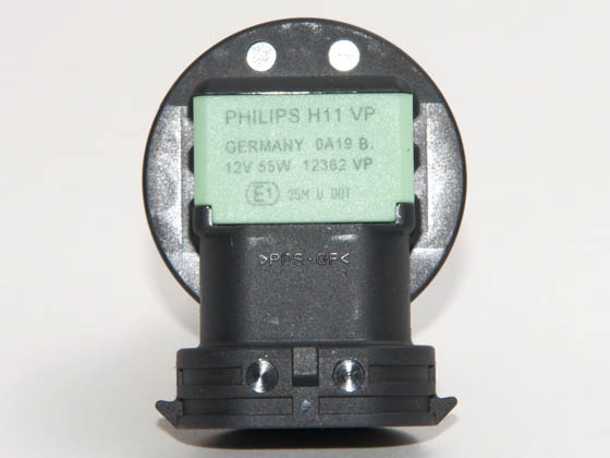 Philips Lighting PA-12362VPS2 12362VPS2 PHILIPS VISION PLUS 12362VP (European H11) 55 Watt, 12 Volt Halogen Headlamp - Up to 60 ft. Longer Beam