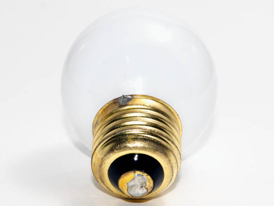 Bulbrite B310240 40G16EWH (125V) 40W 125V G16 White Globe Bulb, E26 Base