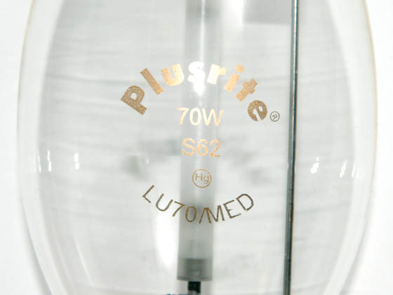 Plusrite FAN2002 LU70/ED17 70W Clear ED17 High Pressure Sodium Bulb