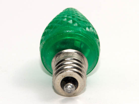 Bulbrite B770174 LED/C7G (Green) 0.35W Green C7 Holiday LED Bulb