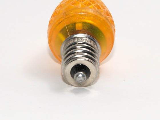Bulbrite B770175 LED/C7O (Orange) 0.60W Orange C7 Holiday LED Bulb