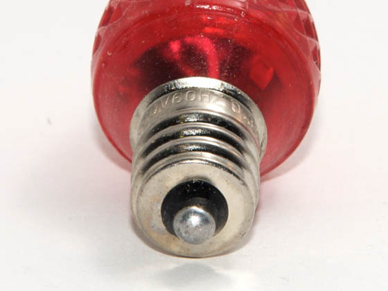 Bulbrite B770177 LED/C7R (Red) 0.35W Red C7 Holiday LED Bulb