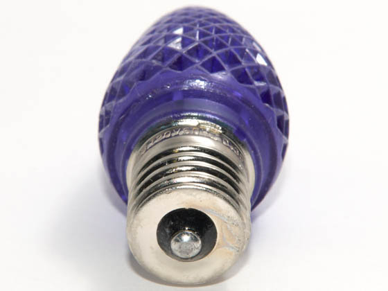 Bulbrite B770198 LED/C9PU (Purple) 7 Watt Replacement! 0.35 Watt, 120 Volt C9 Purple LED Holiday Bulb