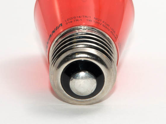 Bulbrite B800061 LEDS14/TR (Trans. Red) 11 Watt Replacement! 1 Watt, LED S14 Transparent Red Sign/Indicator Bulb