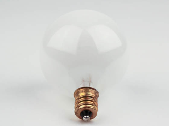 Bulbrite B391025 25G16WH2 25 Watt, 120 Volt G16 1/2 White Globe Bulb