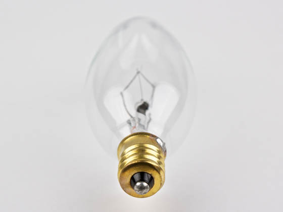 Bulbrite 400540 40CTC/HV (220V) 40W 220V Clear Blunt Tip Decorative Bulb, E12 Base