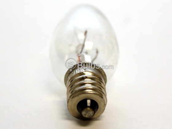 Bulbrite 709104-Nickel 4C7C-NI 4 Watt, 120 Volt C7 Clear Night/Holiday Light Bulb