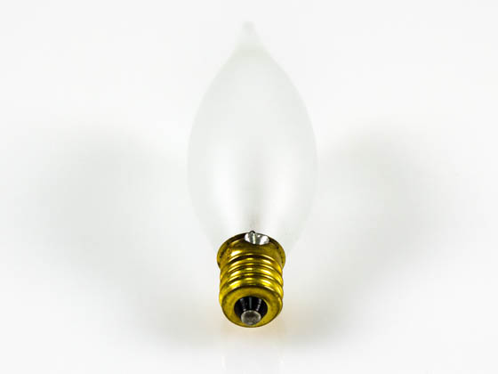 Bulbrite 494140 40CFF/25/2 (120V) 40W 120V Frosted Bent Tip Decorative Bulb, E12 Base