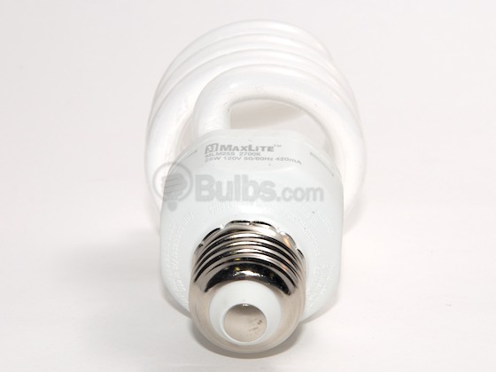 MaxLite M01456 MLM25SWW (25W, Micro) DISCONTINUED 100 Watt Incandescent Equivalent, 25 Watt, Spiral Warm White Compact Fluorescent Medium Base Bulb