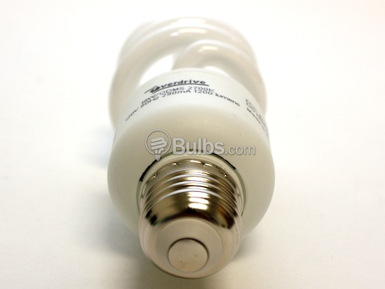 Overdrive 18W/ODMS/27K 75W Incandescent Equivalent.  18 Watt, 120 Volt Warm White CFL Bulb