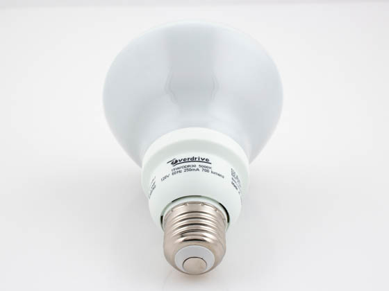 Overdrive 15W/ODR30/50K 15 Watt, R30 Bright White Compact Fluorescent Medium Base Bulb