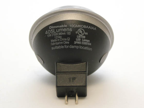 Philips Lighting 414748 10MR16/END/S15 2700 12V DM Philips 40 Watt Equiv., 10 Watt, LED MR-16 DIMMABLE 2700K Spot Lamp with GU5.3 Base