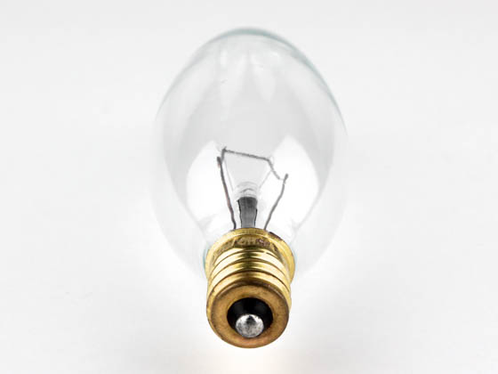 Bulbrite 400560 60CTC/HV (220V) 60W 220V Clear Blunt Tip Decorative Bulb, E12 Base