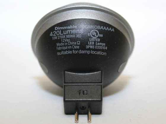 Philips Lighting 414805 10MR16/END/F36 2700 12V DM Philips 10 Watt, LED MR16 Dimmable Flood Lamp with GU5.3 Base