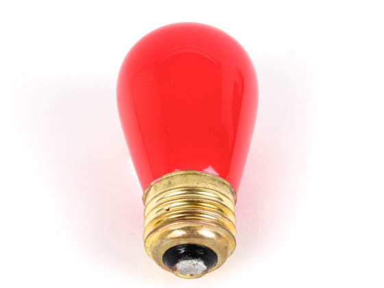 Bulbrite B701701 11S14CR (Red) 11W 130V S14 Ceramic Red Sign or Indicator Bulb, E26 Base