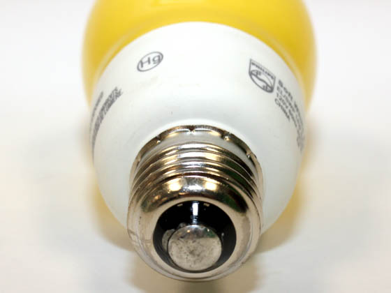 Philips Lighting 817360 BC-EL/A SWP 14W BAW Philips 60 Watt Incandescent Equivalent, 14 Watt, 120 Volt Yellow Bug Lite CFL Bulb