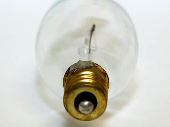 Bulbrite 493060 60CFC/32/2 (120V) 60W 120V Clear Bent Tip Decorative Bulb, E12 Base