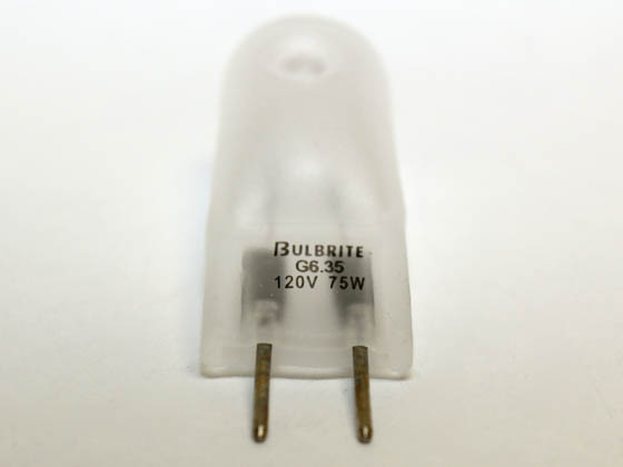 Bulbrite 652076 Q75GY6F/120 75 Watt, 120 Volt T4 Frosted Halogen 6.35mm Bi-Pin Bulb