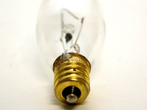 Bulbrite 493140 E40CFC/25 40W 120V Clear Bent Tip Decorative Bulb, E12 Base