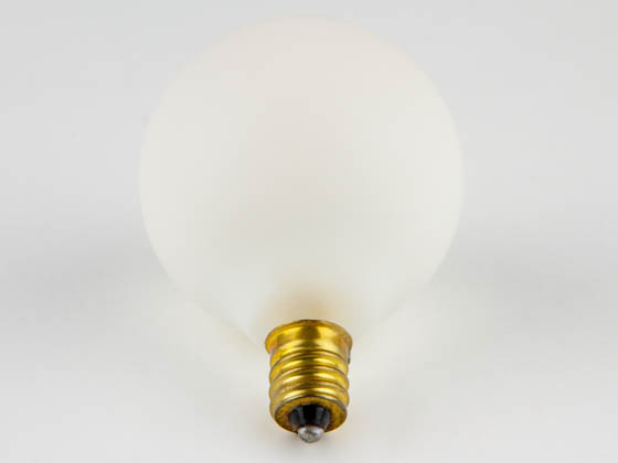 Bulbrite 310015 15G16WHF (DISC NO SUB) 15 Watt, 130 Volt G16 Matte White Globe Bulb