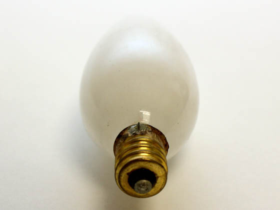 Bulbrite 402060 60CTW/32/3 60W 130V White Blunt Tip Decorative Bulb, E12 Base