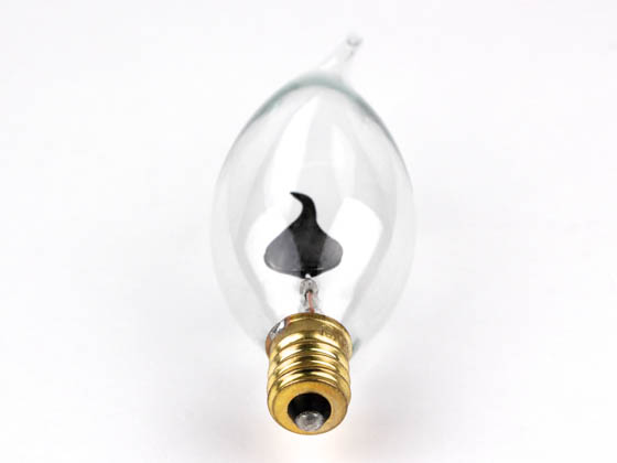 Bulbrite 410003 F3CTC/32 (Flicker Flame) 3W 130V Flicker Flame Blunt Tip Decorative Bulb, E12 Base