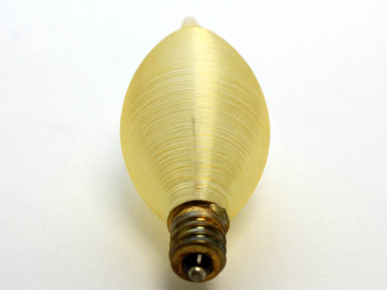Bulbrite 430140 40C11A 40W 130V Amber ThreadSpun Antique Decorative Bulb, E12 Base