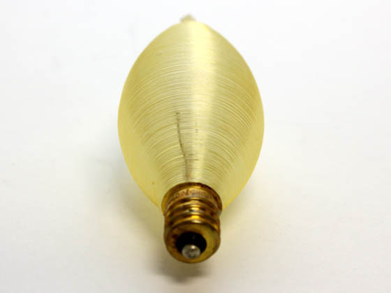 Bulbrite 430160 60C11A 60W 130V Amber ThreadSpun Antique Decorative Bulb, E12 Base