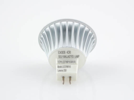 TCP LED7MR1630KNFL 35 Watt Equiv., 7 Watt, LED MR-16 DIMMABLE 3000K Narrow Flood Lamp with GU5.3 Base