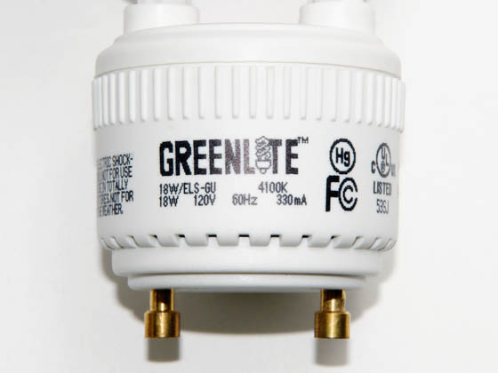 Greenlite Corp. 362339 18W/ELS/M/GU/41K Greenlite 18W Cool White Spiral CFL Bulb, GU24 Base