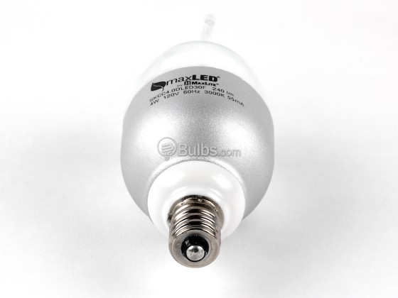 MaxLite M71638 SKCC4.0DLED30F 25W Incandescent Equivalent, 4 Watt, 120 Volt Warm White Dimmable LED Decorative Bulb