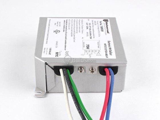 Universal Douglas 188939.02 M7012-27CK-6EU-F Universal Electronic Ballast 120V to 277V for 70W Metal Halide