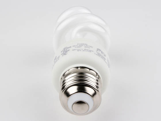 TCP TEC801009-50 80100950K 9W Bright White Spiral CFL Bulb, E26 Base