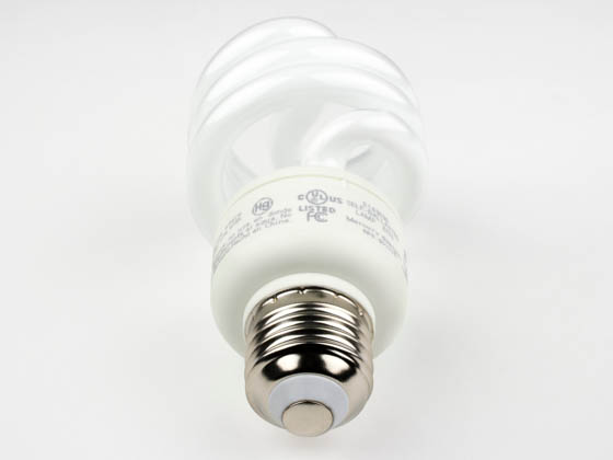 TCP TEC801019 TCP 801019 19W Warm White Spiral CFL Bulb, E26 Base