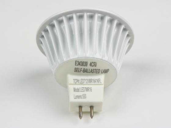 TCP LED712VMR1641KFL 50 Watt Equiv., 7 Watt, LED MR-16 DIMMABLE 4100K Flood Lamp with GU5.3 Base