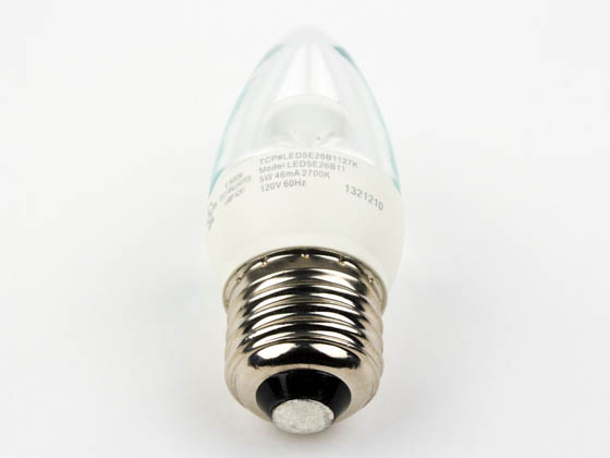 TCP LED5E26B1127K Dimmable 5W 2700K Decorative LED Bulb, E26 Base