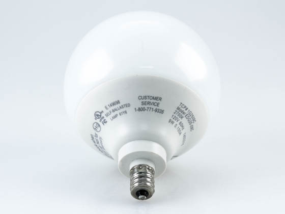 TCP 1G2509C 9W Warm White G25 CFL Bulb, E12 Base